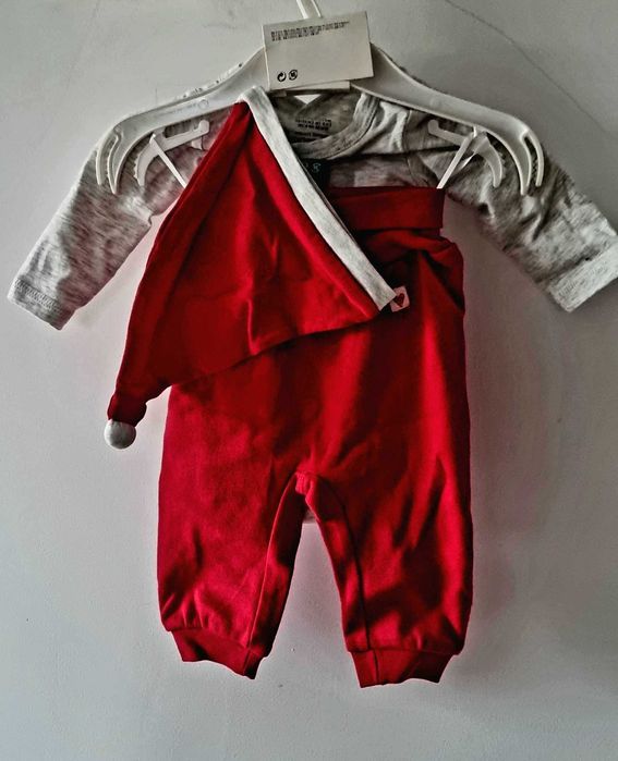 Бебешки комплект от памук от три части H&M. Размер 50 см (0-1м)