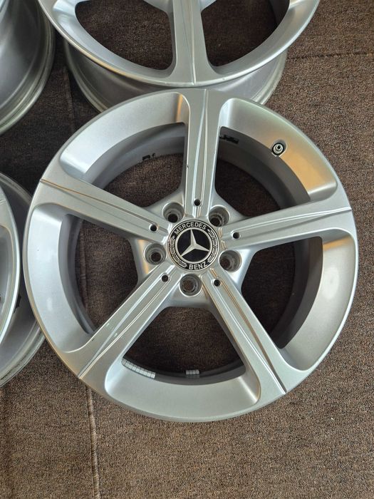 4 Jante Aliaj 5x112 17'' 6.5J ET 44 - OEM Mercedes A Class CLA B Class VITO VIANO V-Class + Senzori OEM Mercedes !