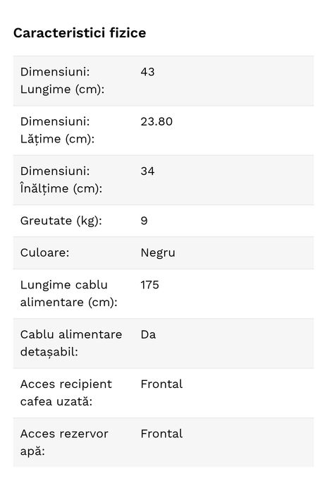 Aparat de cafea DeLonghi Smart
