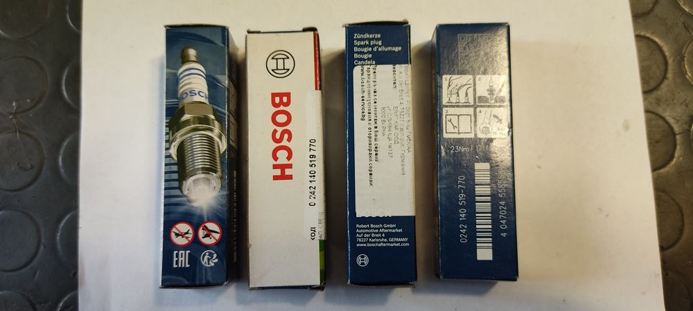 Запалителни свещи Денсо и Бош , Denso iridium power IXU27 , bosch YR6D