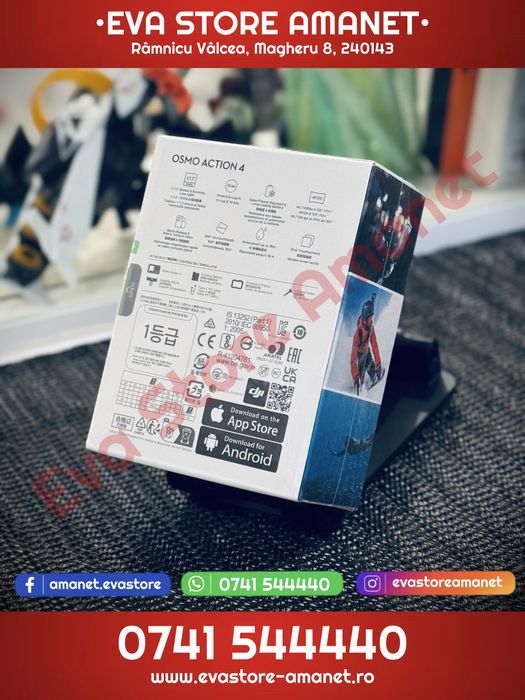 Camera video sport DJI Osmo Action 4 Essential Combo 4K120