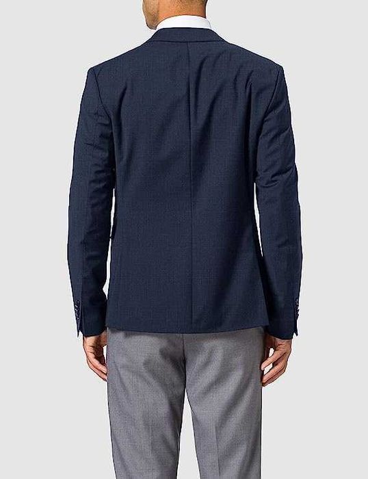 Sacou blazer slim 48 M Cinque lana super 100's bleumarin uni