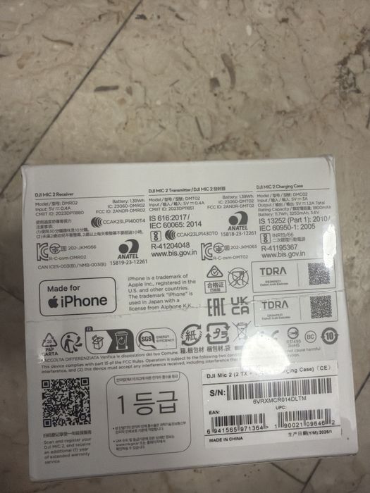 Microfon wireless Dji mic 2 2tx 1rx nou original sigilat