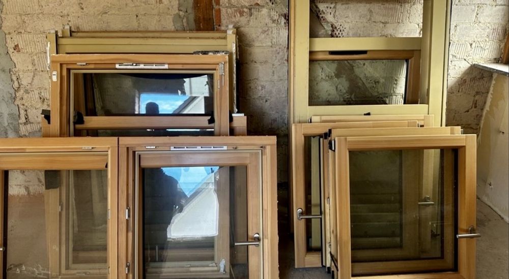Ferestre lemn aluminiu  termopan mai multe dimensiuni Germania Garantie