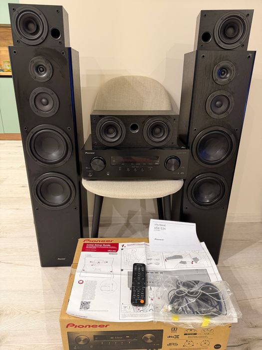 Pioneer VSX-534 + 5.0 колони | Домашно кино | ТОП състояние