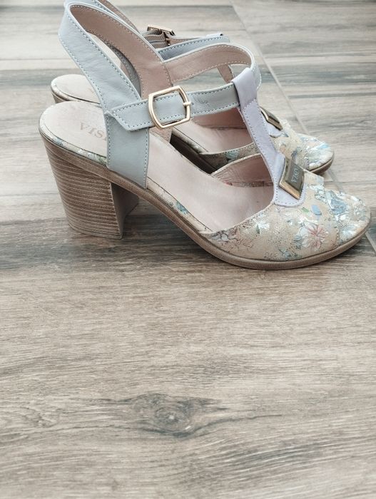 Дамски сандали, естествена кожа, размер 38