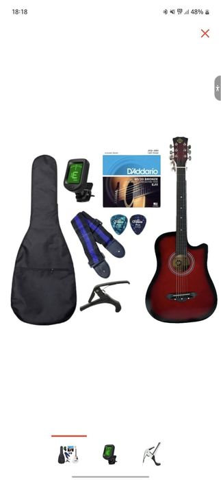 Гитара комплект новый