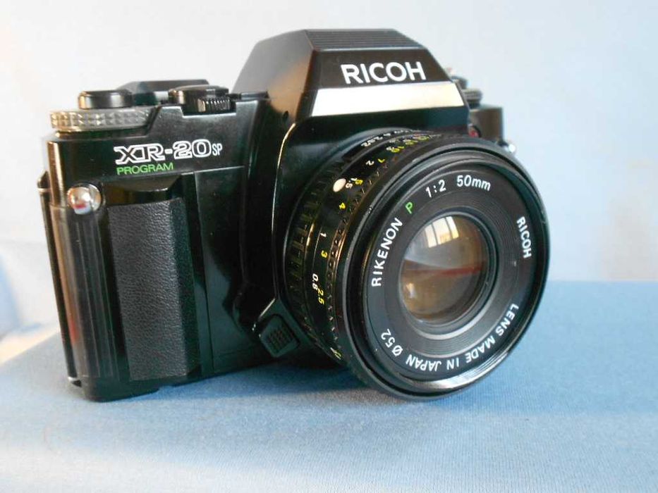 Ricoh xr20sp cu obiectiv rikenon 2 50, aparat foto film clasic slr