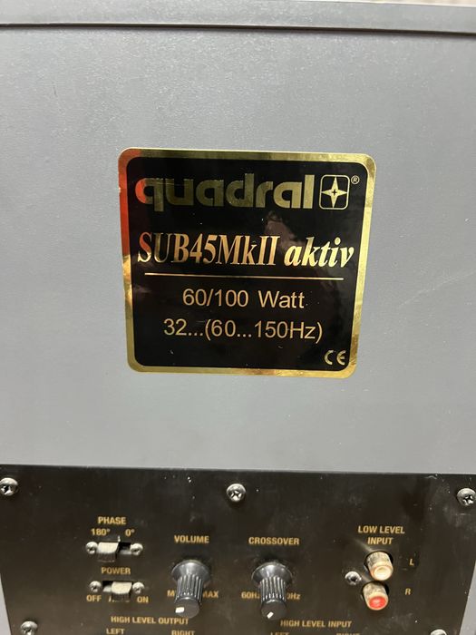 Активен суббуфер yamaha и quadral mk 2