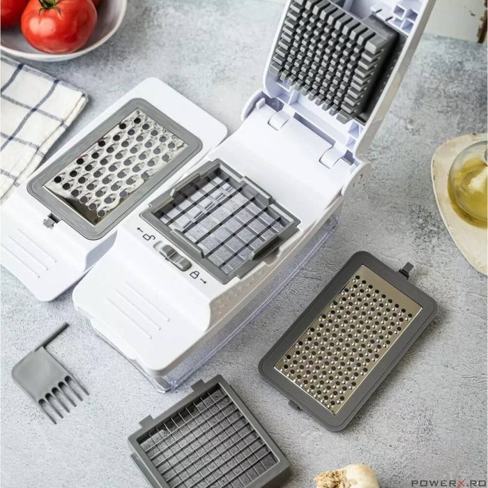 Dispozitiv pentru tocat legume, cu 5 lame interschimbabile, KingHoff