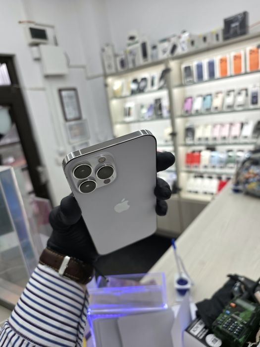 iPhone 13 Pro Max / Silver / 128GB / Baterie 100% / Garanție / Rate