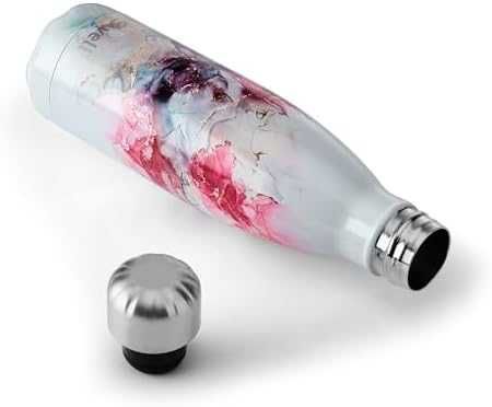 Нова Вакуумна бутилка S'well Rose Marble 500мл -държи топло и студено