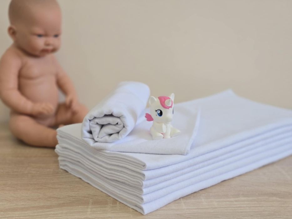 Бархетни бебешки пелени  за новородено  100%памук