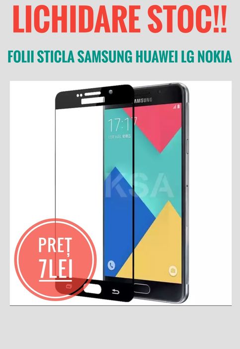 Folie sticla samsung j2 j3 j4 j5 2016 j6 2018 j7 2017 j8 a5 a6 a7 a8