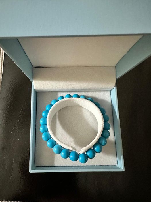 Серьги с бирюзой из серебра