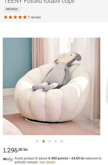 Fotoliu rotativ Mobexpert - copii