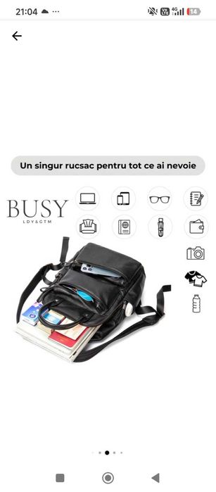 Rucsac unisex din piele naturala