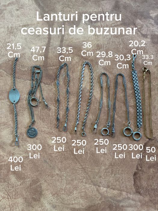 Lanturi vintage pentru ceas de buzunar
