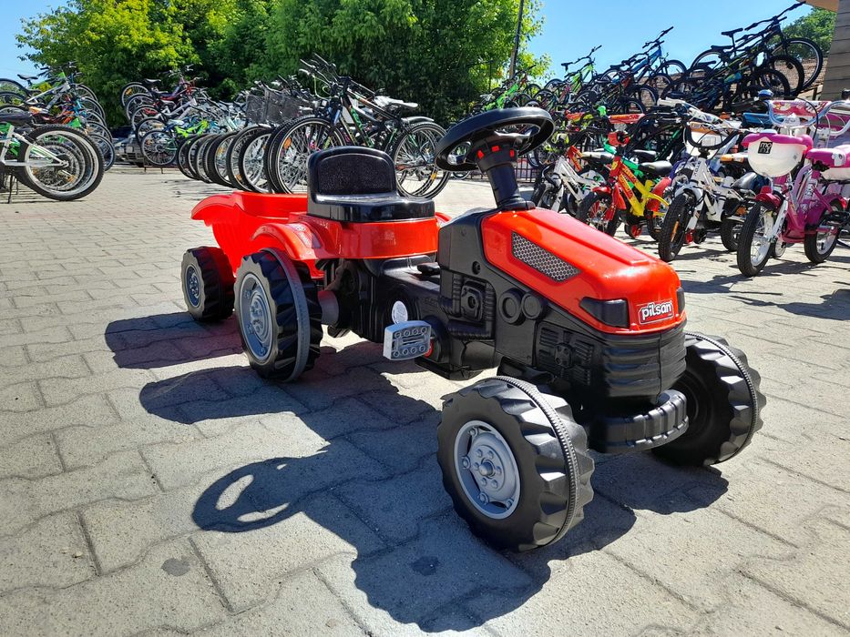 PILSAN Трактор Active с ремарке 07316 червен