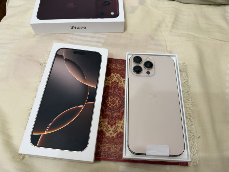 Iphone 16 pro max 513g. Nano sim + esim, Desert Titanium