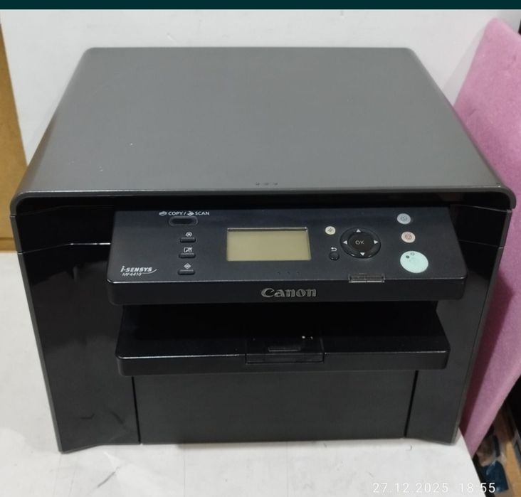 Принтер МФУ Canon MF4410 3в1
Картридж новый, печатает отлично 
Шнуры в