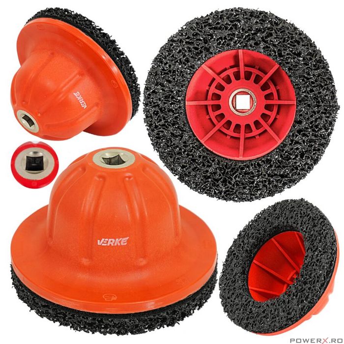 Perie pentru curatat butuc roata 1/2", 150 mm, Verke