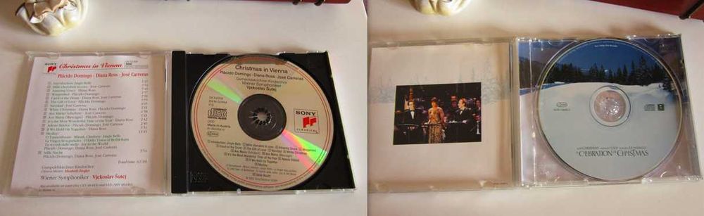 cd Diana Ross,Natalie Cole,Carreras,Placido Domingo'90 muzica Craciun