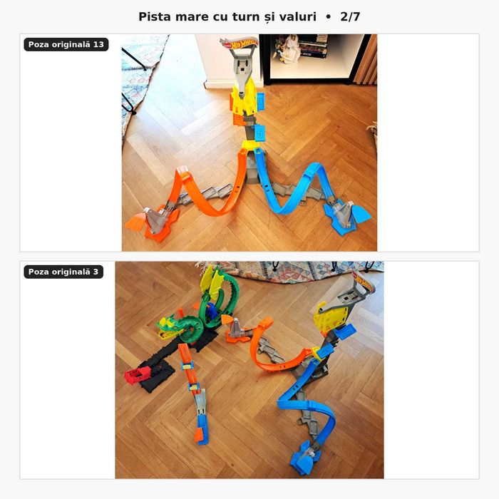 Lot Hot Wheels – piste, camion și set dragon