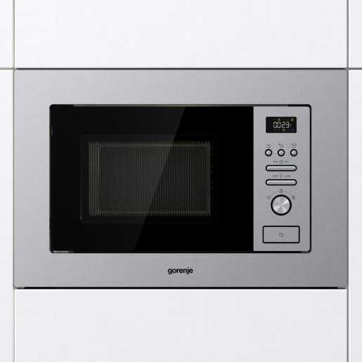 Cuptor cu microunde incorporabil Gorenje BM201AG1X, 20 l, 800 W, Inox