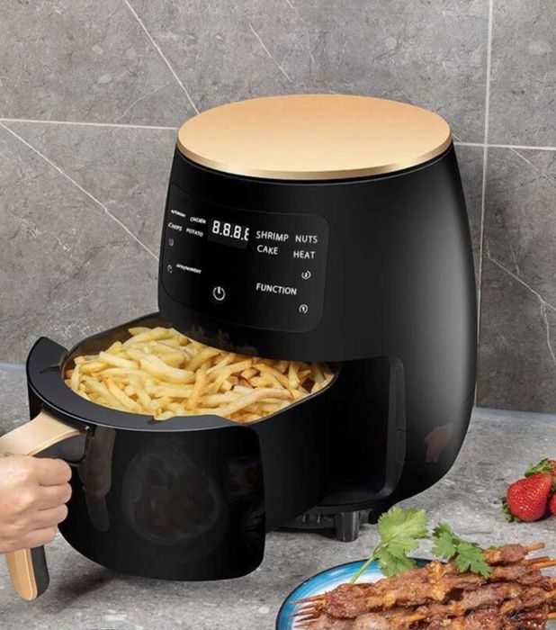 Friteuza cu aer cald,AirFryer digital, 6L,2400W, 8 Programe