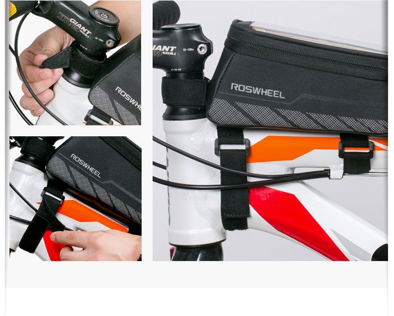 Geanta Roswheel impermeabila cadru bicicleta smartphone cu depozitare