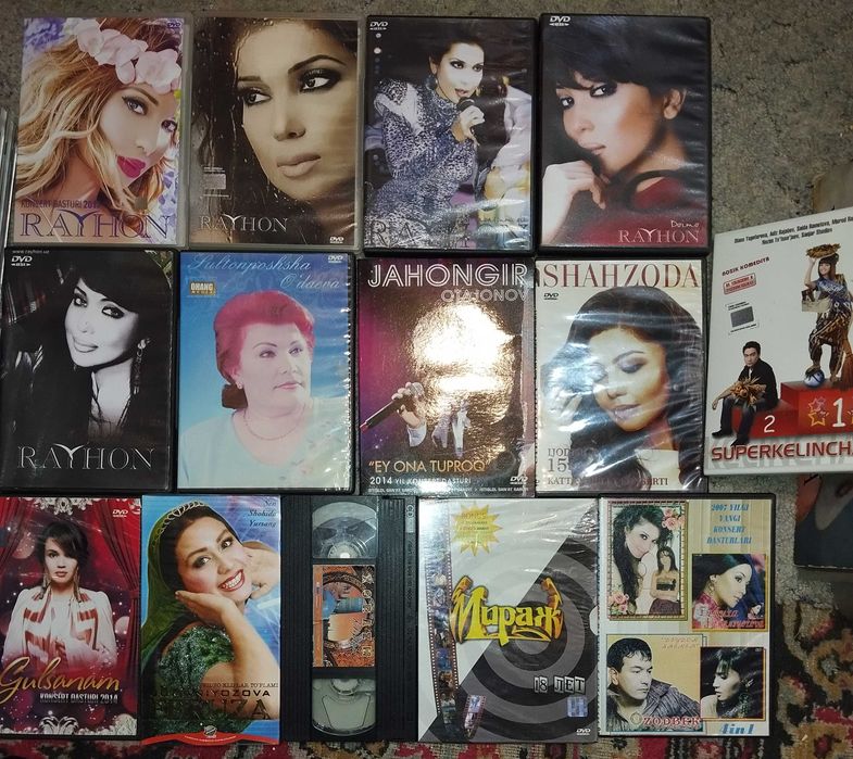 Аудио Сд диски, DVD концерты и клипы, видеокассеты