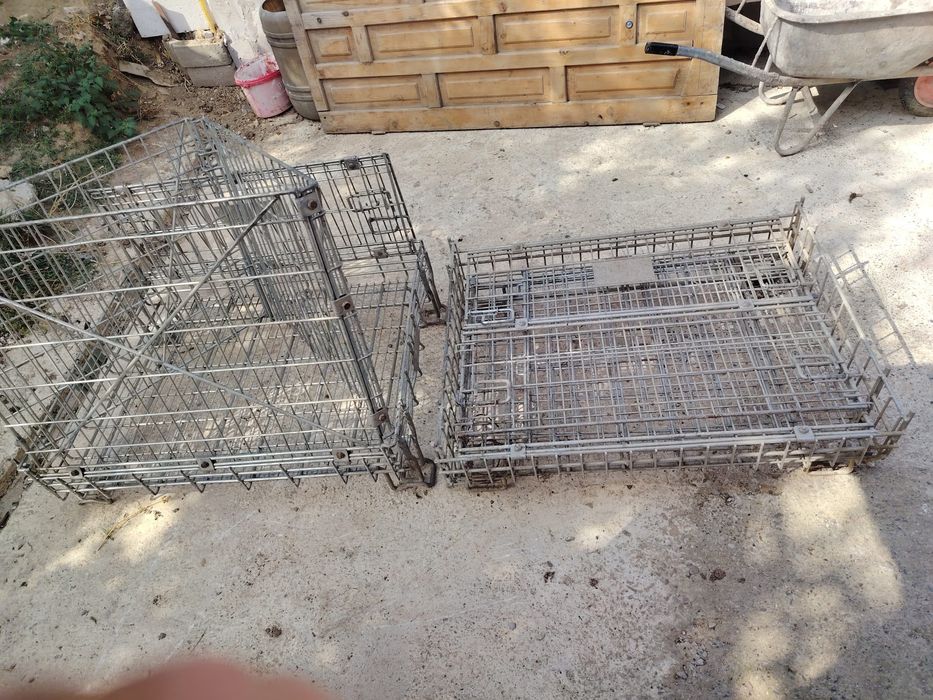 Boxpalet / Container metalic pliabil din plasă galvanizată (aprox. 1m³)