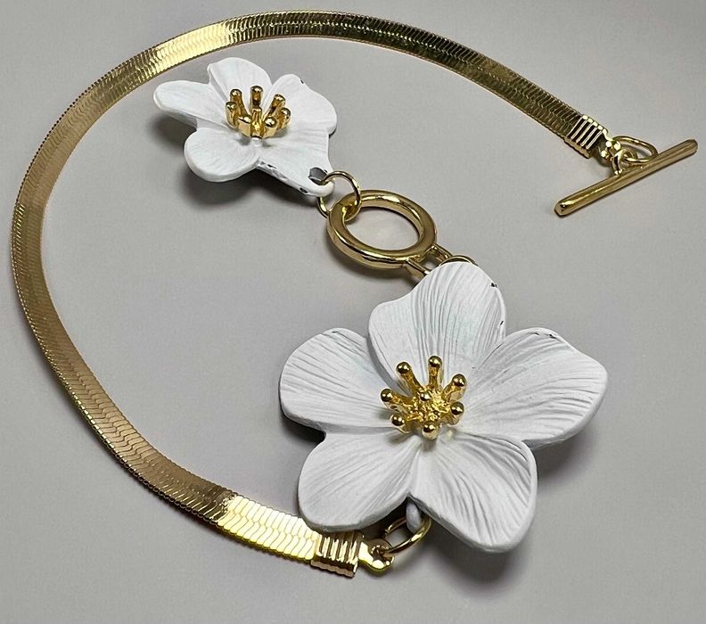 Brățară de picior - Femei - Aliaj de zinc placat auriu - T-bar - 25 cm