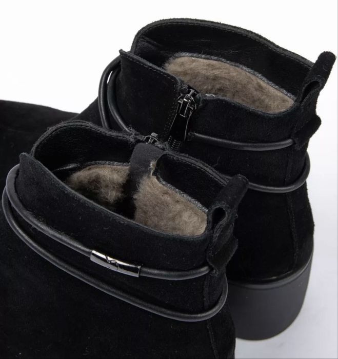 Замшевые ботильоны на платформе 39-40 рр