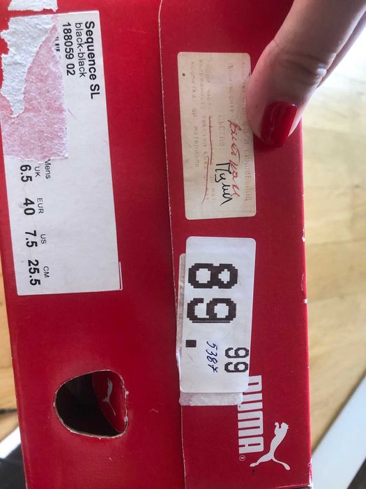 Puma Men's Sequence SL Shoe - Black/White UK6.5 EUR40 25,5cm