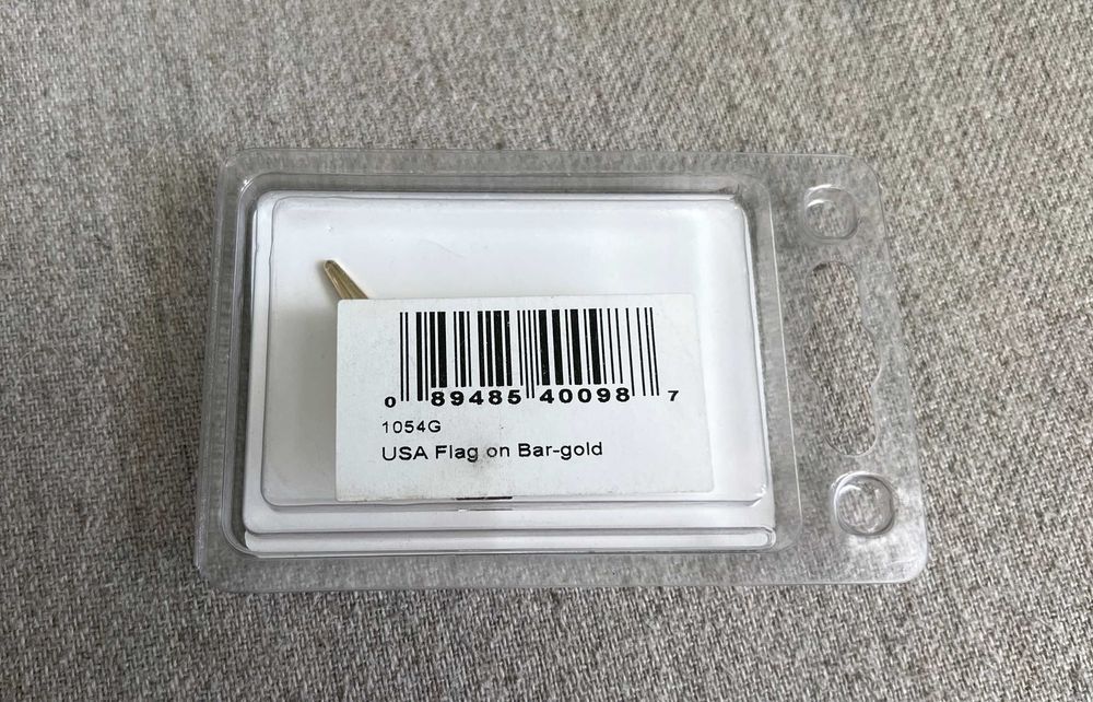 Cravată pin cu steag SUA – American Emblem, model auriu – colecționari