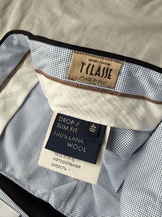 ALVIERO MARTINI 1 CLASS.pantaloni de stofă pt.bărbați,măr.S(48