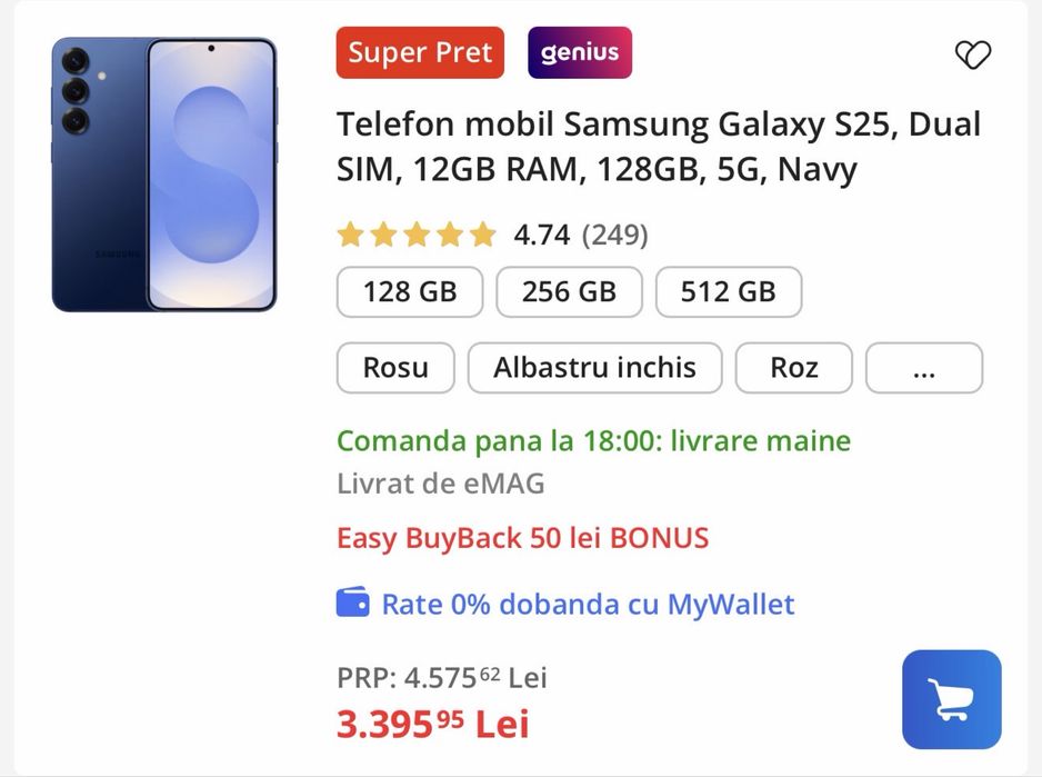 Samsung S25 - ca nou