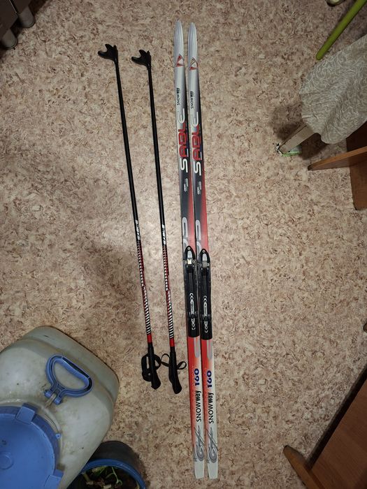 Лыжи детские, подростковые 160