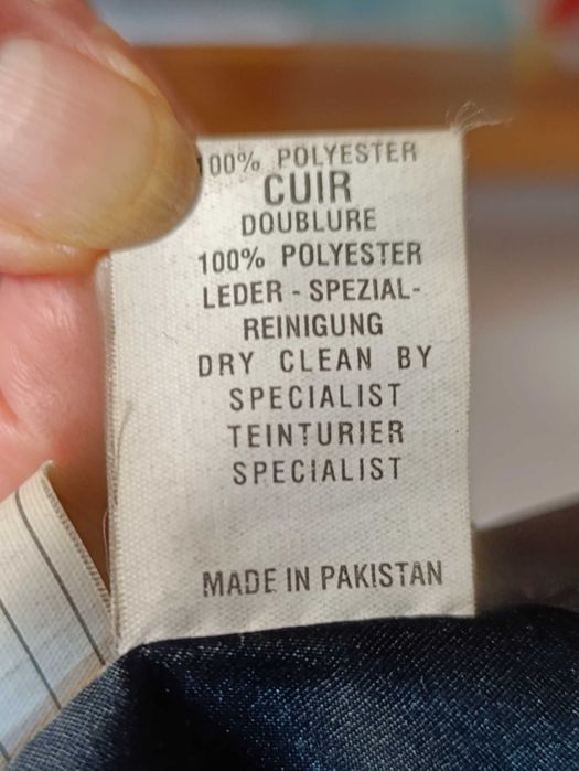 Haină bărbătească din piele, mărimea L