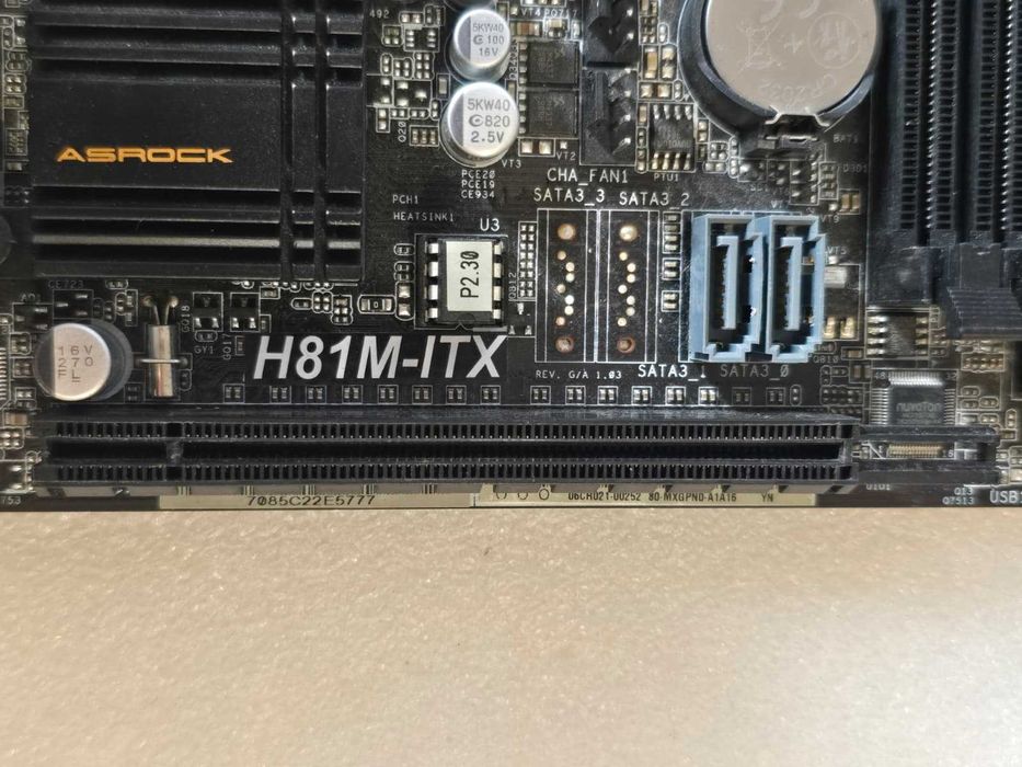 Placa de baza ASRock H81M-ITX LGA 1150 + Procesor Intel G3250