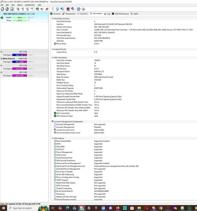 Hard disk laptop Western Digital 1TB 5400RPM SATA 6Gb/s 16MB WD10SPCX