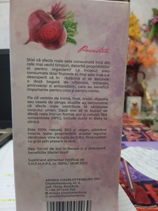 Suc sfecla roșie 100% (3 litri)
