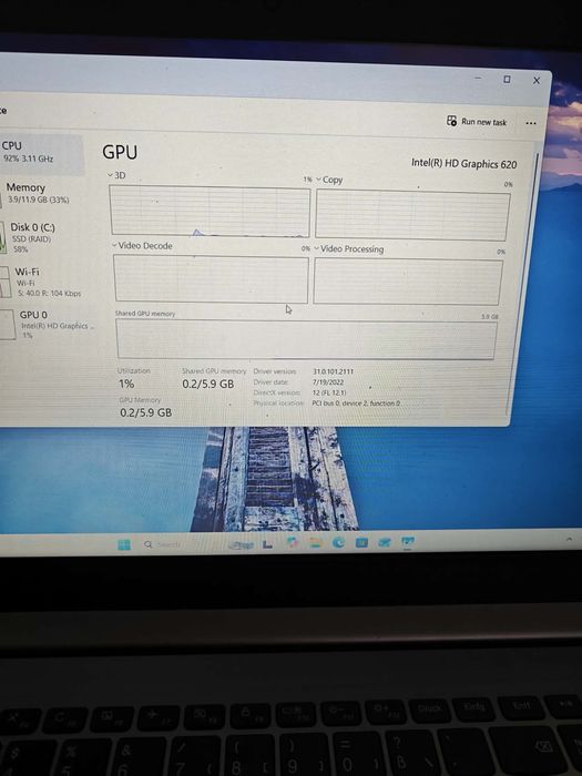 Vand leptop  i5 gen7 cu placa video de 6gb cu windous 11 merge inpecabil nu e zgomotos de loc