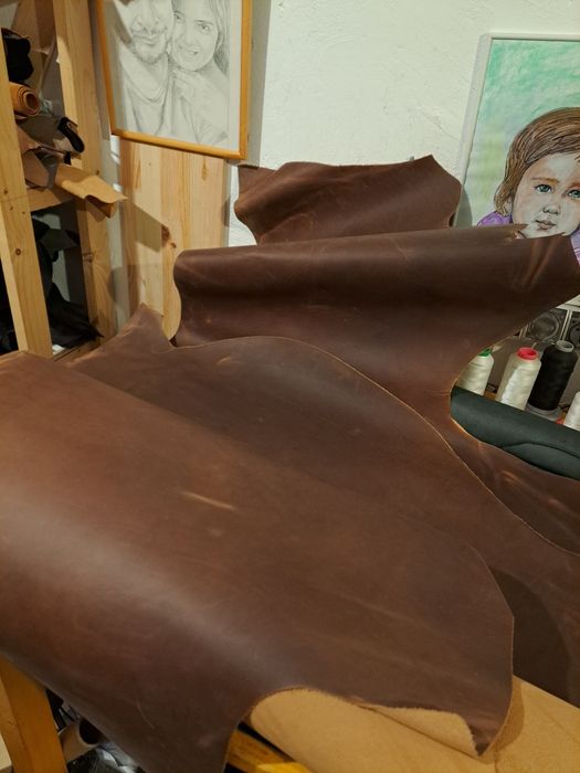 Piele tabacita, piele la metru, leather, handmade