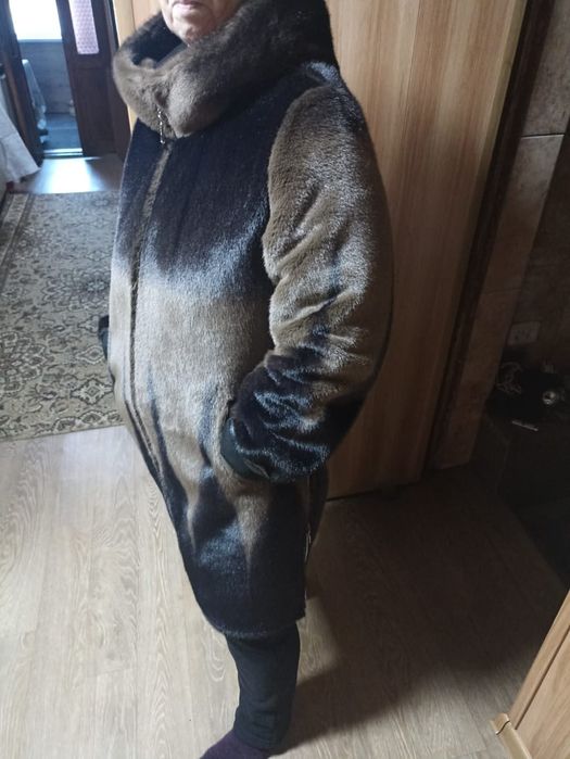 дубленка-шуба двусторонняя (лёгкая)
