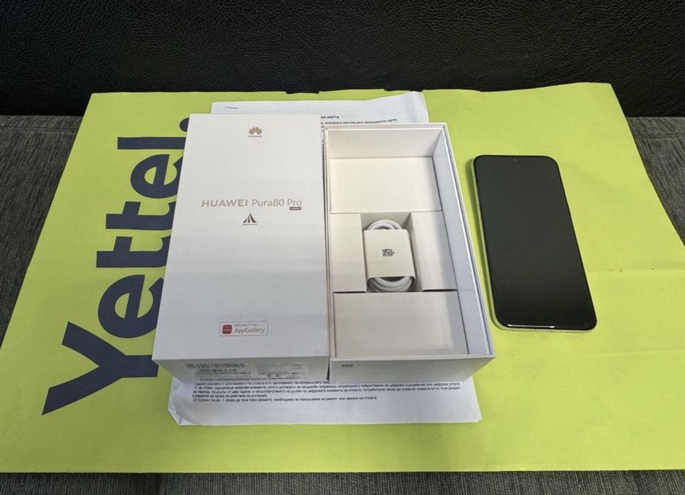 ЧИСТО НОВ 512GB Huawei Pura 80 Pro Yettel Гаранция до 2028 г. White