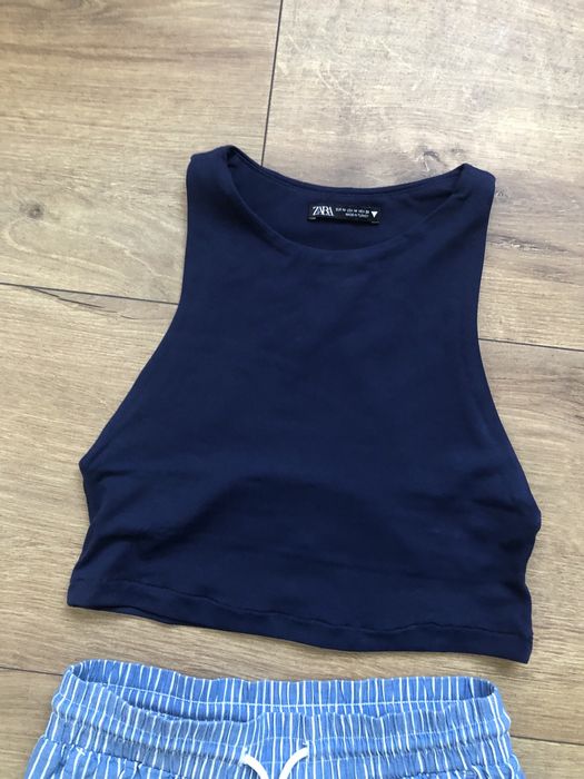 Zara зара сет топ с къси панталони
