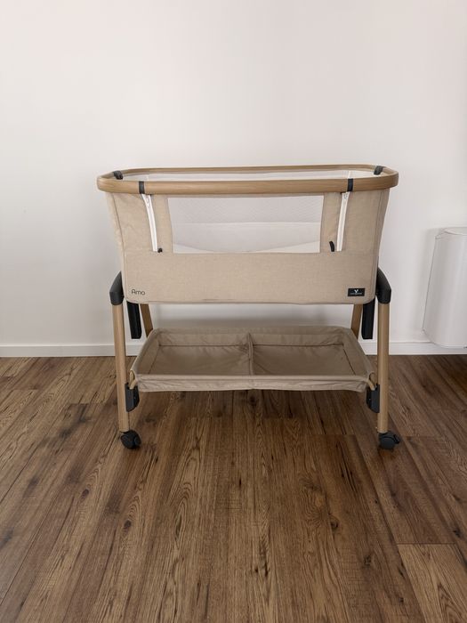 Бебешка кошара с подвижна преграда Cangaroo - Amo, бежова